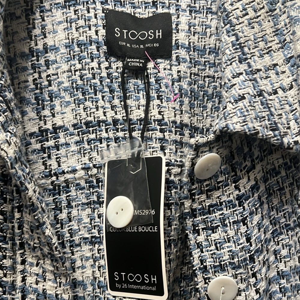 Stoosh Black and White Tweed Jacket - Picture 2 of 2